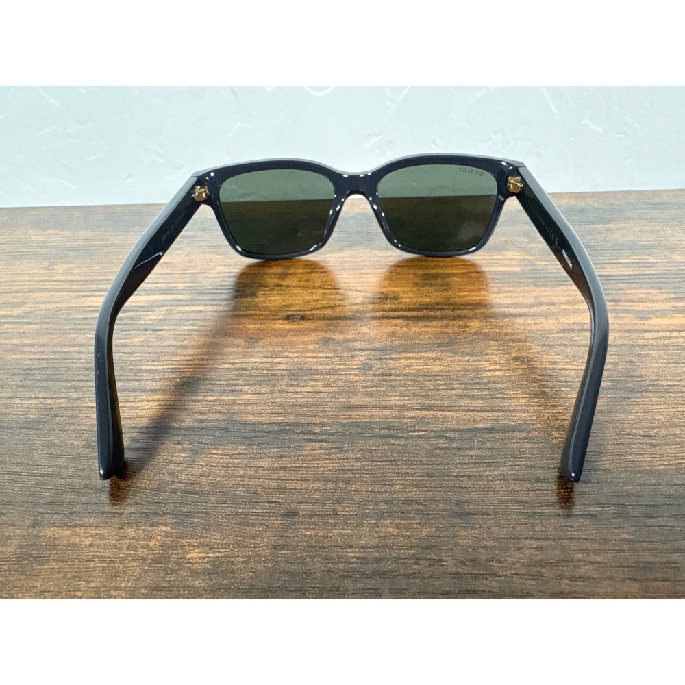 Gucci GG1716S Dark Grey Square Sunglasses Made in Italy 003 54-18-145 - Picture 5 of 8